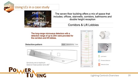 using lighting controls in a case study
