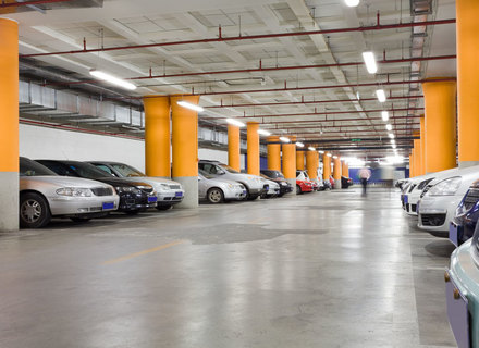 BMS application for access control integration with lighting in a car garage